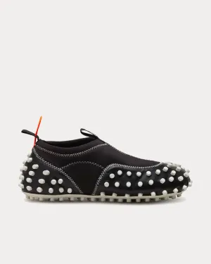 1000CHIODI Black & White Slip On Sneakers