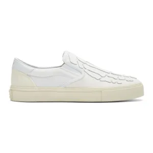 AMIRI White Skeleton Toe Slip-On Sneakers