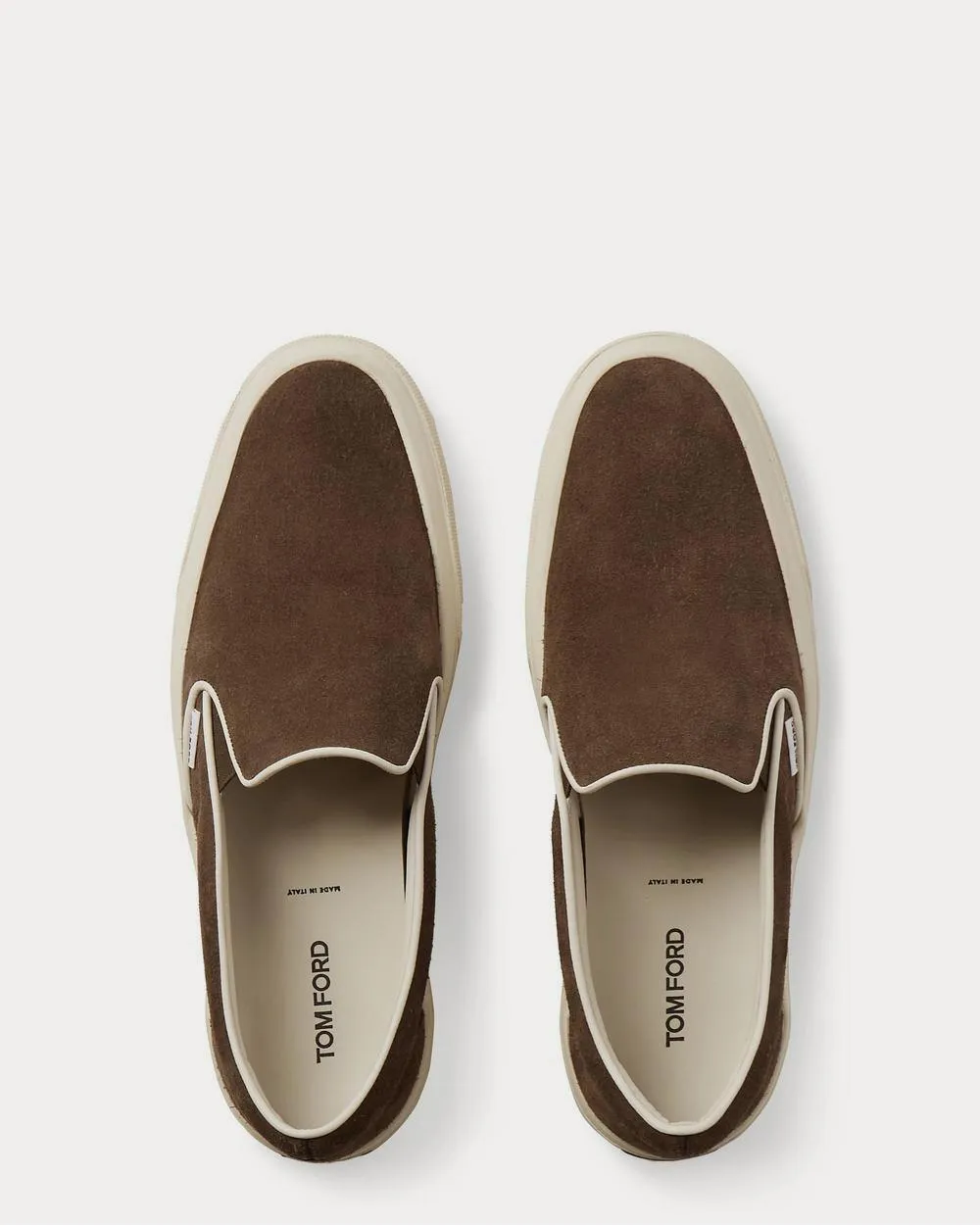 Cambridge Leather-Trimmed Suede Slip-On  Green slip on sneakers