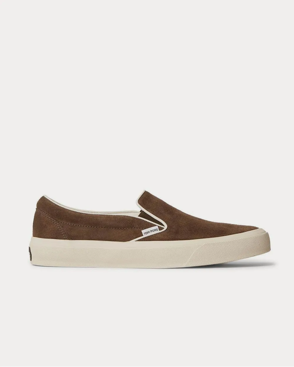 Cambridge Leather-Trimmed Suede Slip-On  Green slip on sneakers