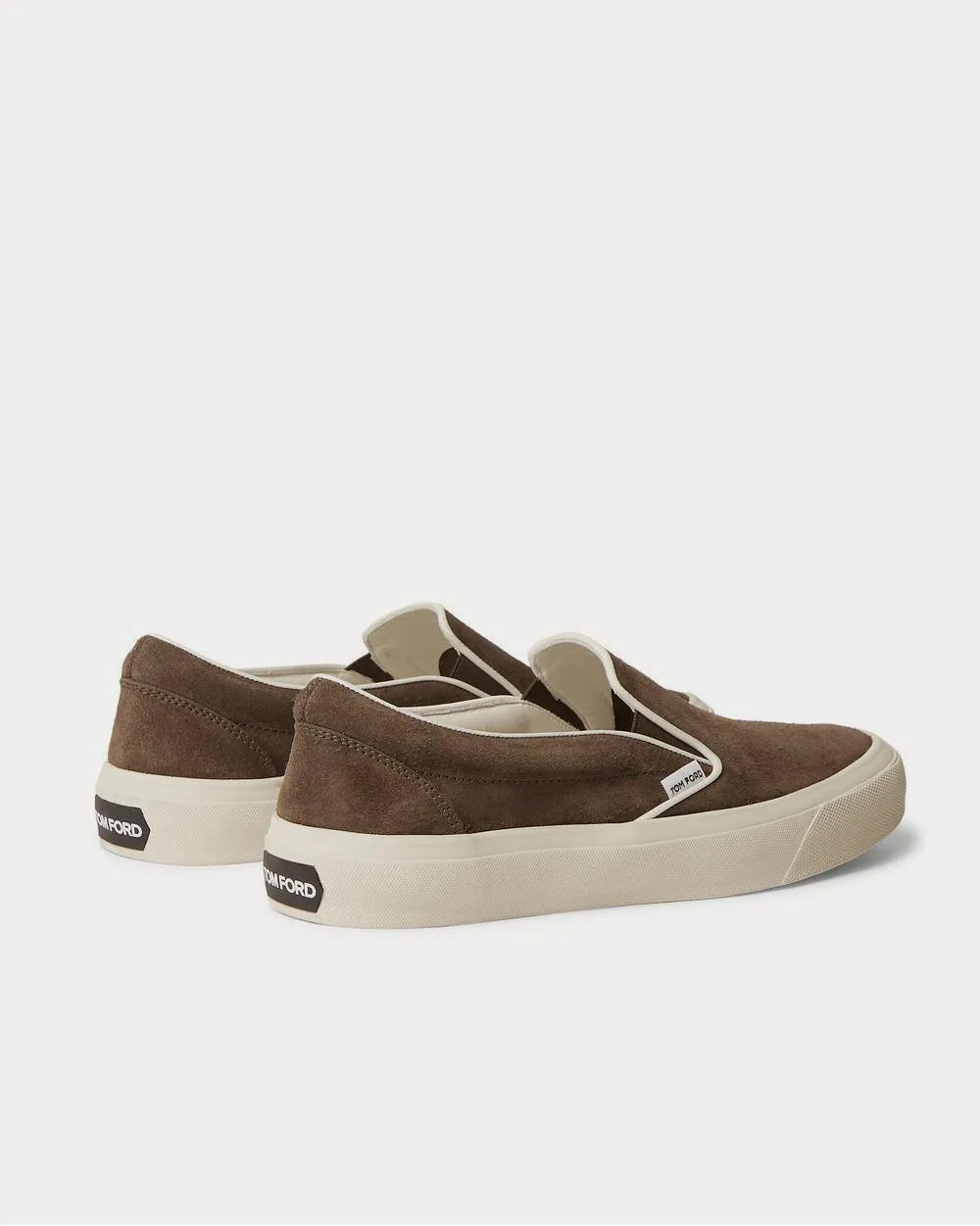 Cambridge Leather-Trimmed Suede Slip-On  Green slip on sneakers