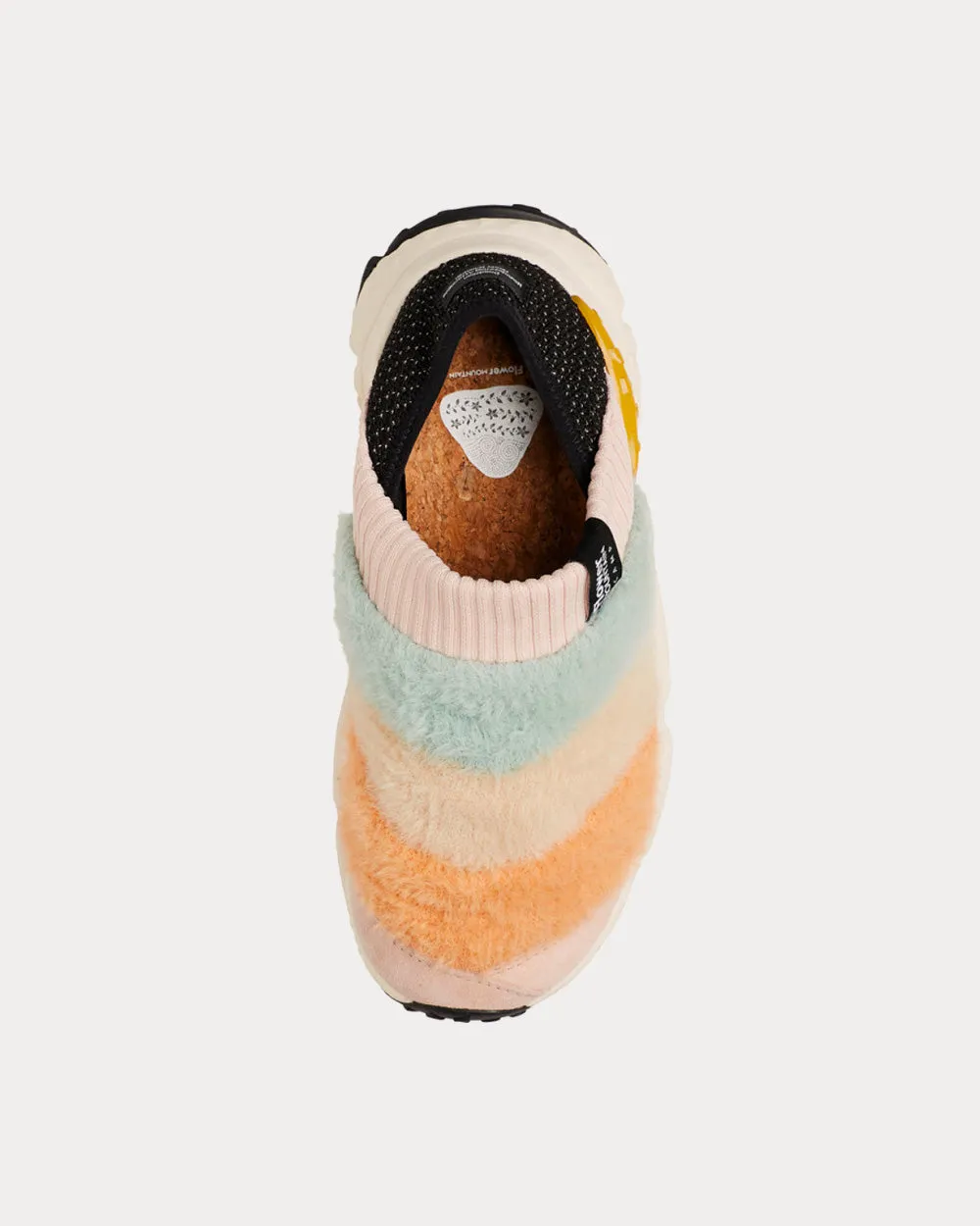 Camp Faux Shearling Pink / Orange Slip On Sneakers