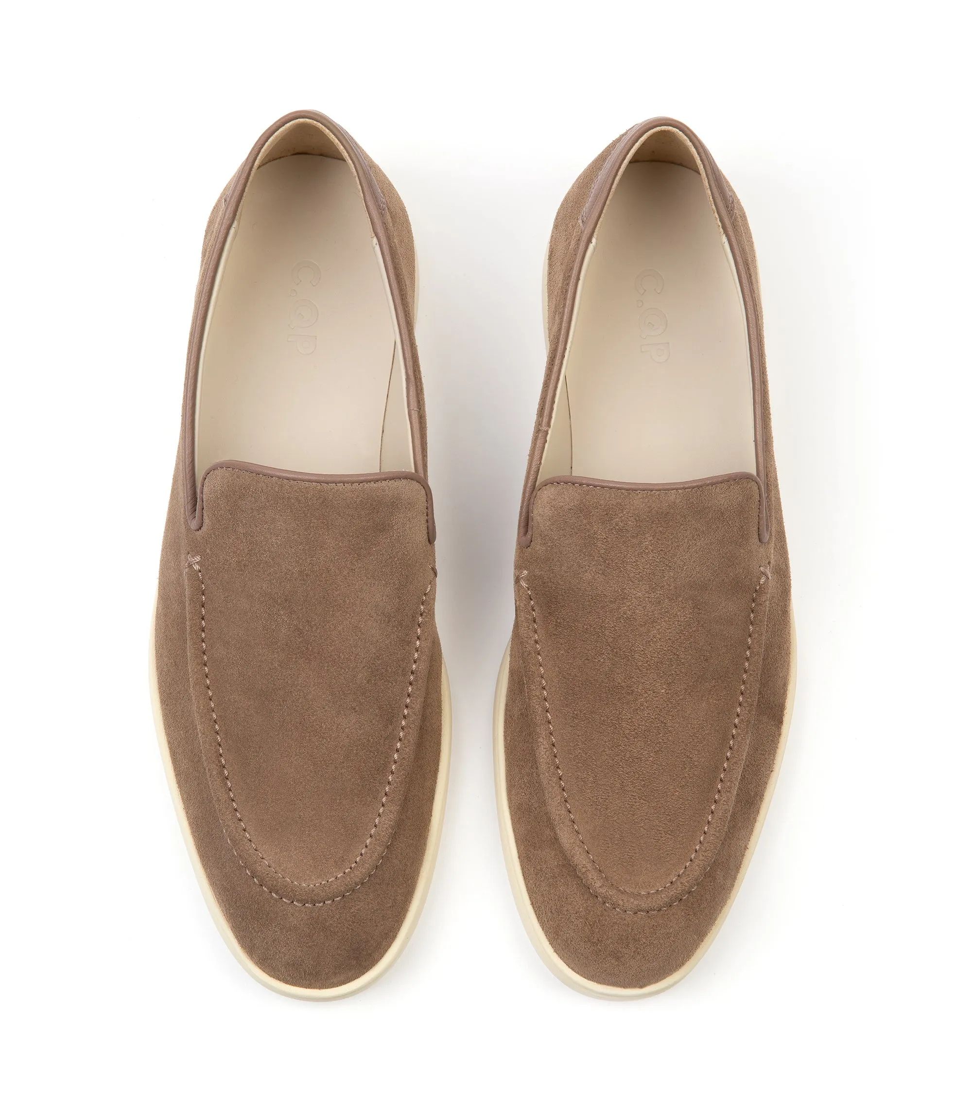 CQP Debonair Suede Slip-On Sneaker: Tabac
