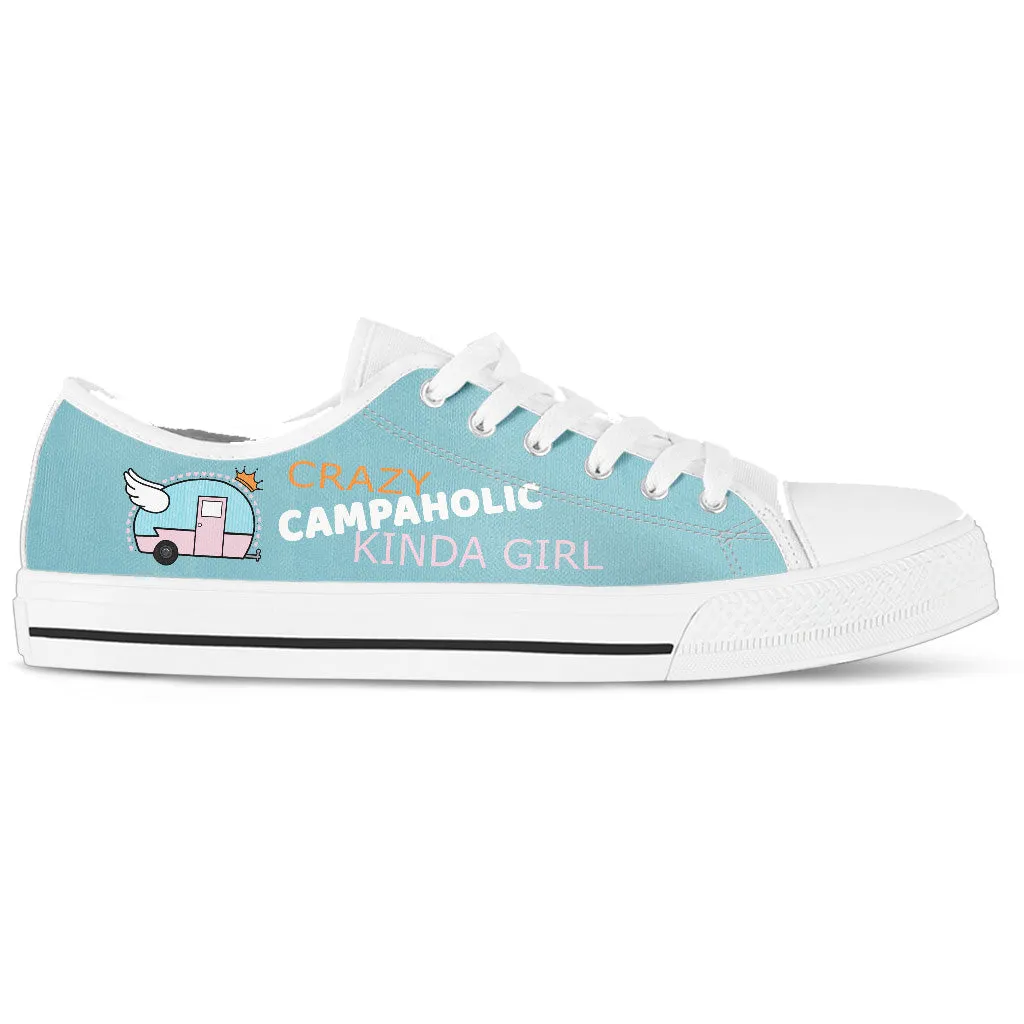 Crazy Campaholic Kinda Girl Women's Low Top Shoes