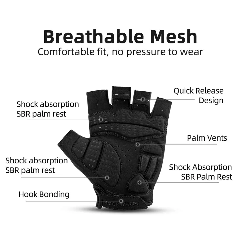 Cycling Gloves Half Finger Shockproof Wear