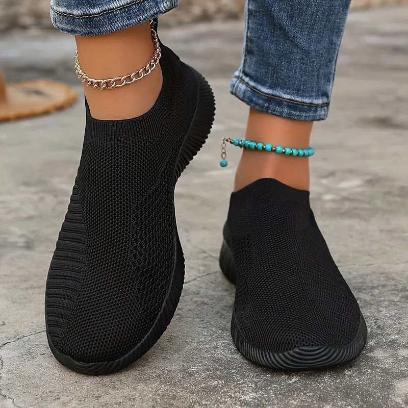 Dames slip-on loafer-licht, ademende vrijetijdsschoenen