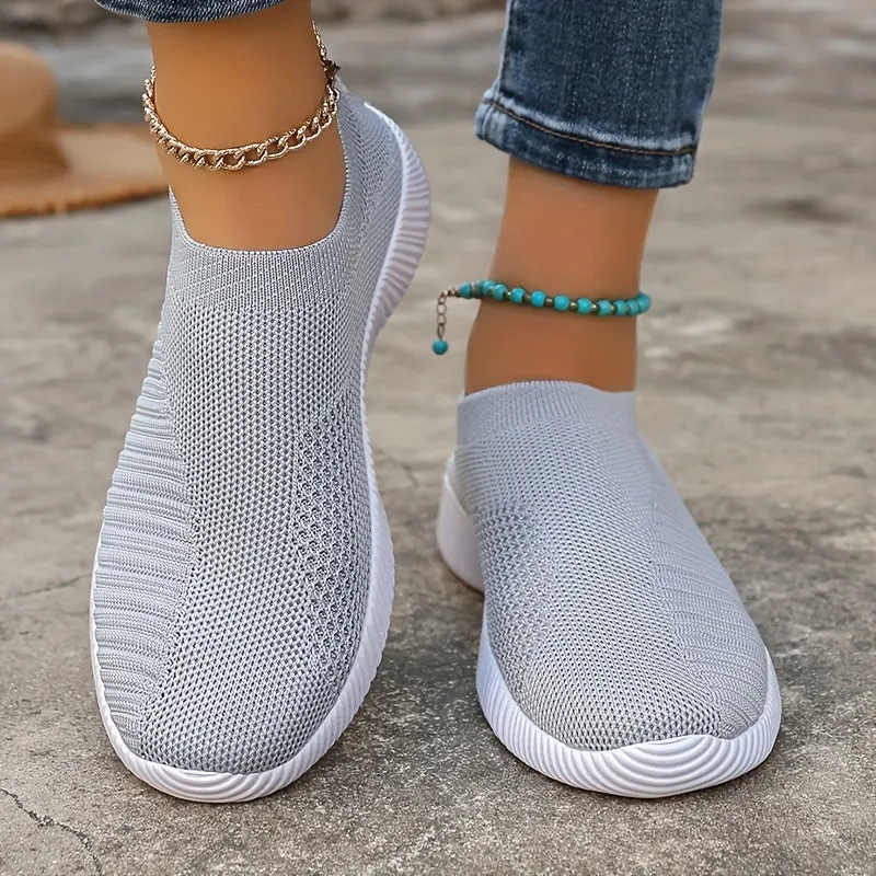 Dames slip-on loafer-licht, ademende vrijetijdsschoenen