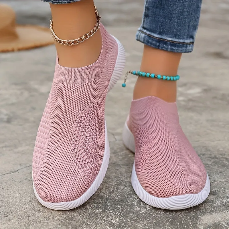 Dames slip-on loafer-licht, ademende vrijetijdsschoenen