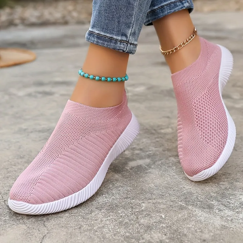 Dames slip-on loafer-licht, ademende vrijetijdsschoenen