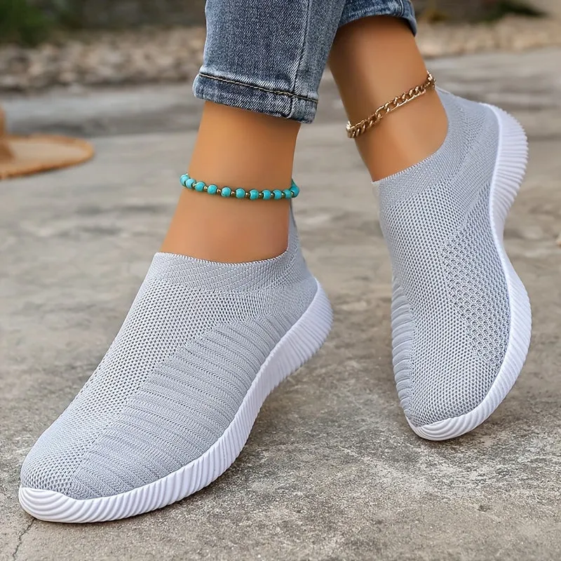 Dames slip-on loafer-licht, ademende vrijetijdsschoenen