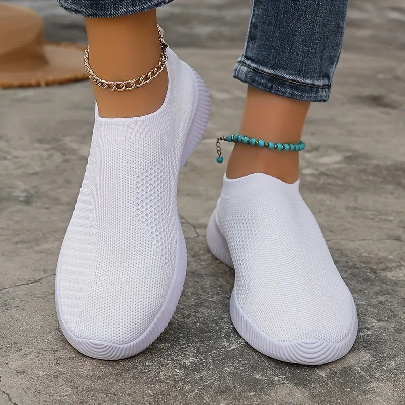 Dames slip-on loafer-licht, ademende vrijetijdsschoenen