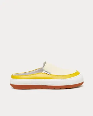 Dreamy Leather Banana Yellow Slip On Sneakers