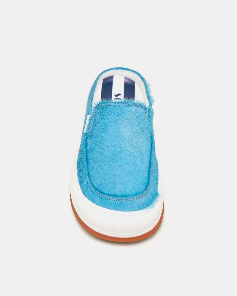 Dreamy Ponyhair Azure Sabot Slip On Sneakers