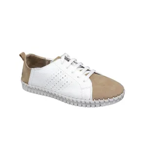 Eric Michael by Laurevan Women's Ali Shoe - Beige/White