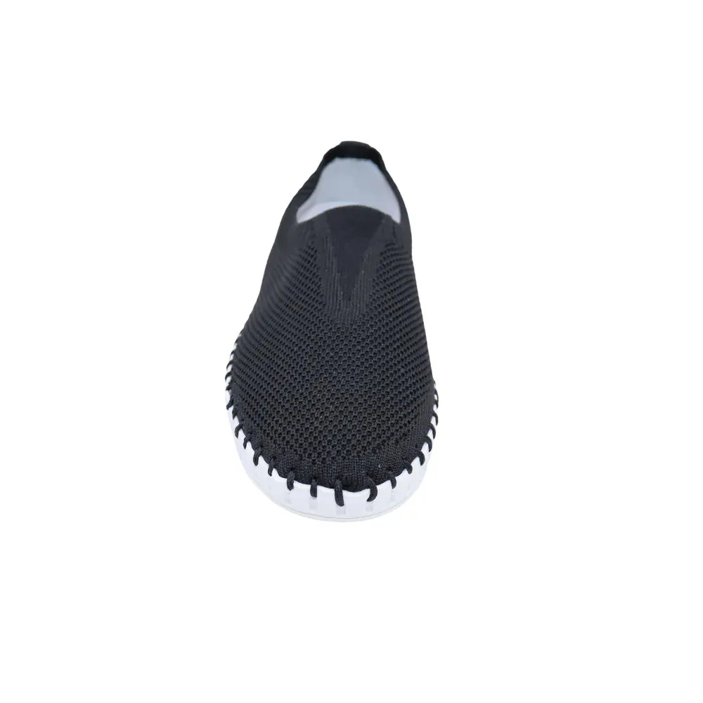 Eric Michael by Laurevan Women's Lucy Slip On Shoe - Black