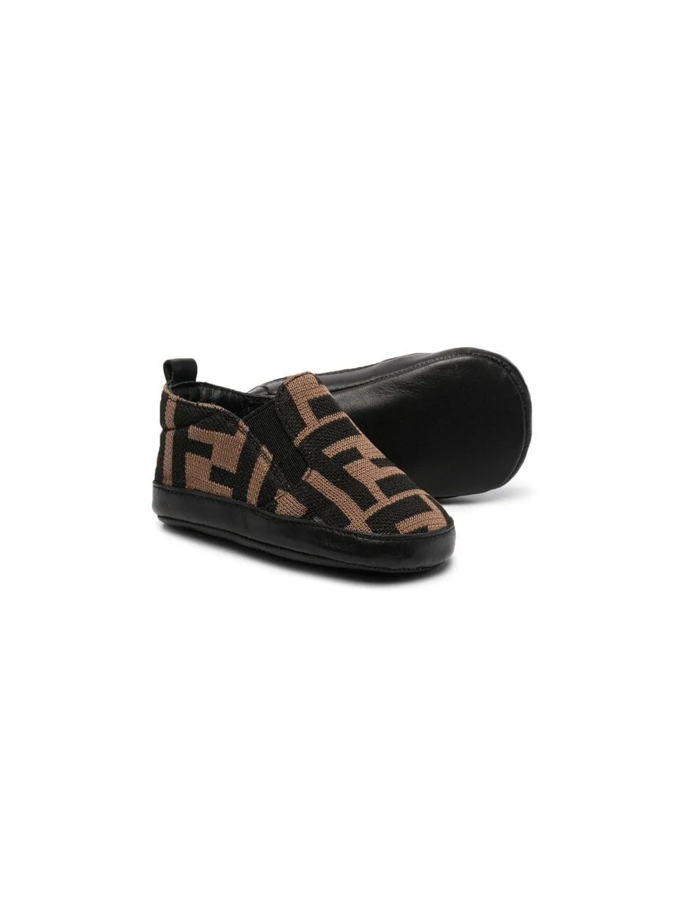 FENDI BABY FF slip-on sneakers Brown