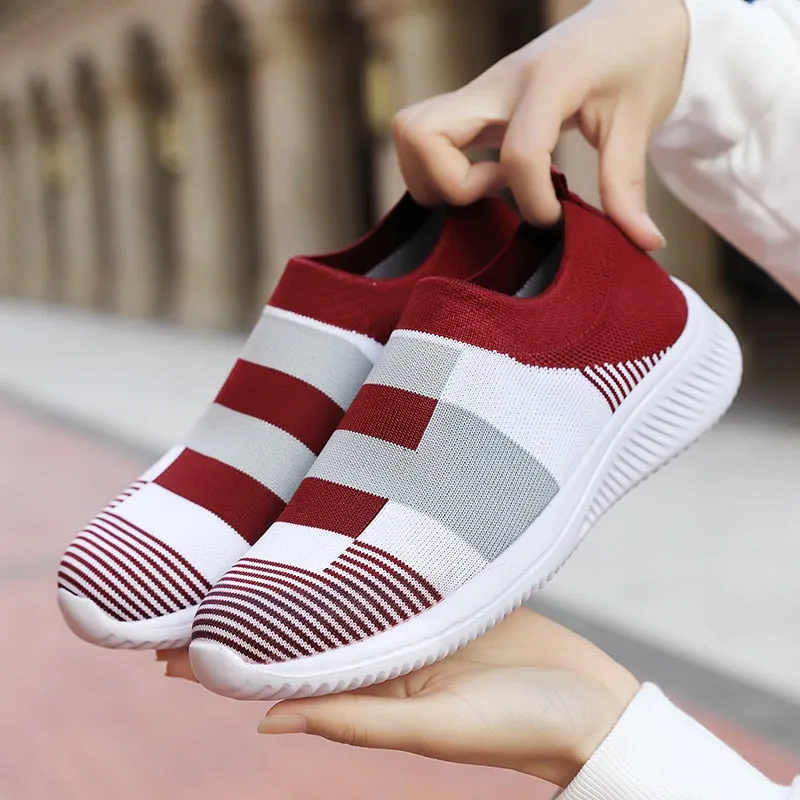 Gabi Socken-Schuhe | Slip-on sneakers für Frauen mit weichem Fußbett