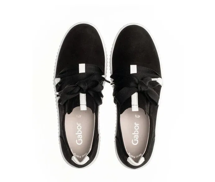 GABOR SLIP ON SNEAKER | BLACK 66.333.17