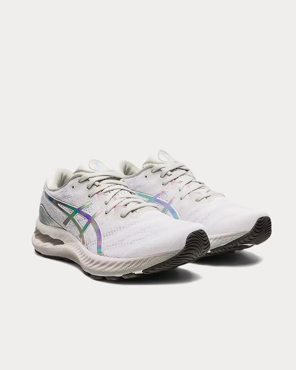 Gel-Nimbus 23 Platinum Glacier Grey / White Running Shoes