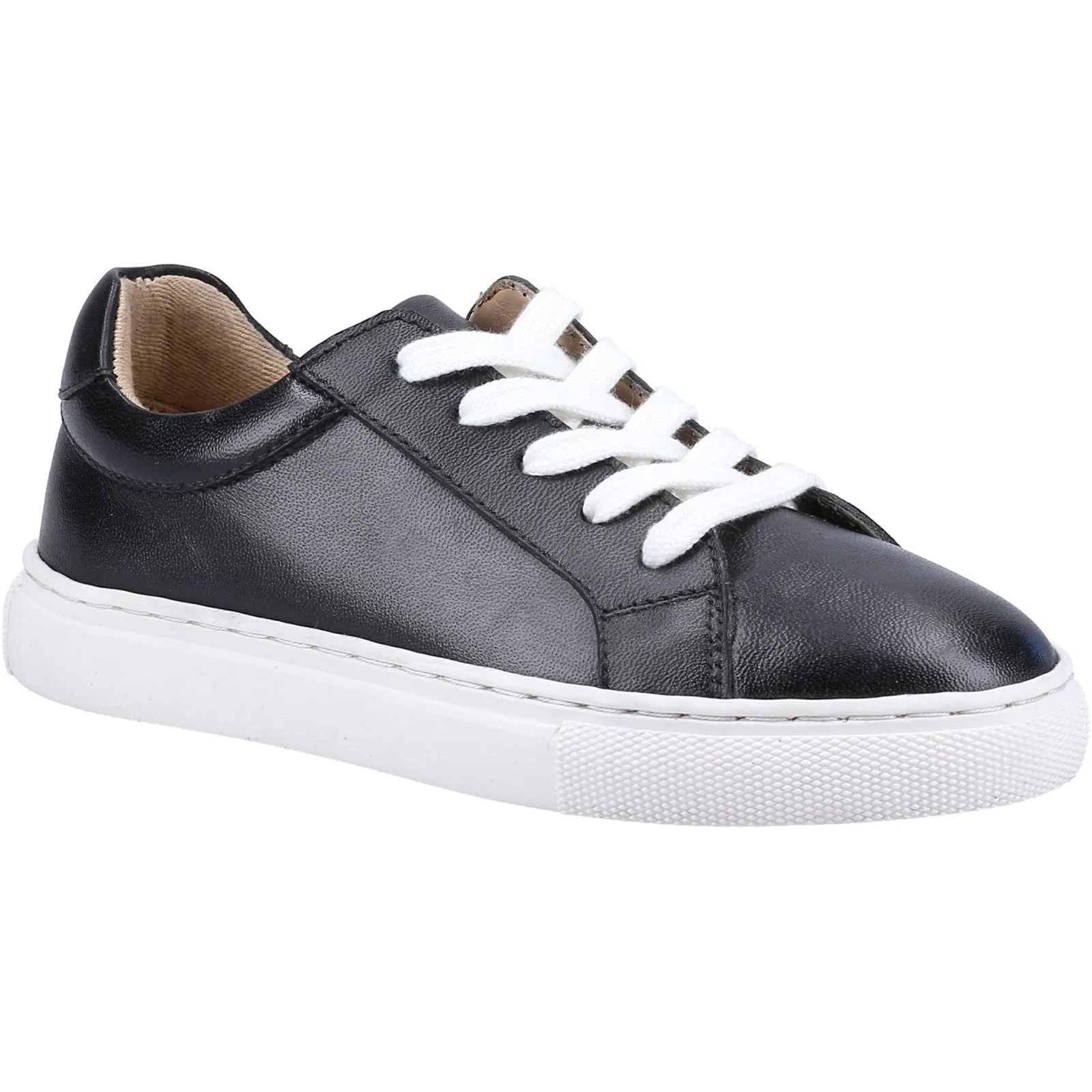 Hush Puppies Mini Colton Junior Leather Lace Up Trainers
