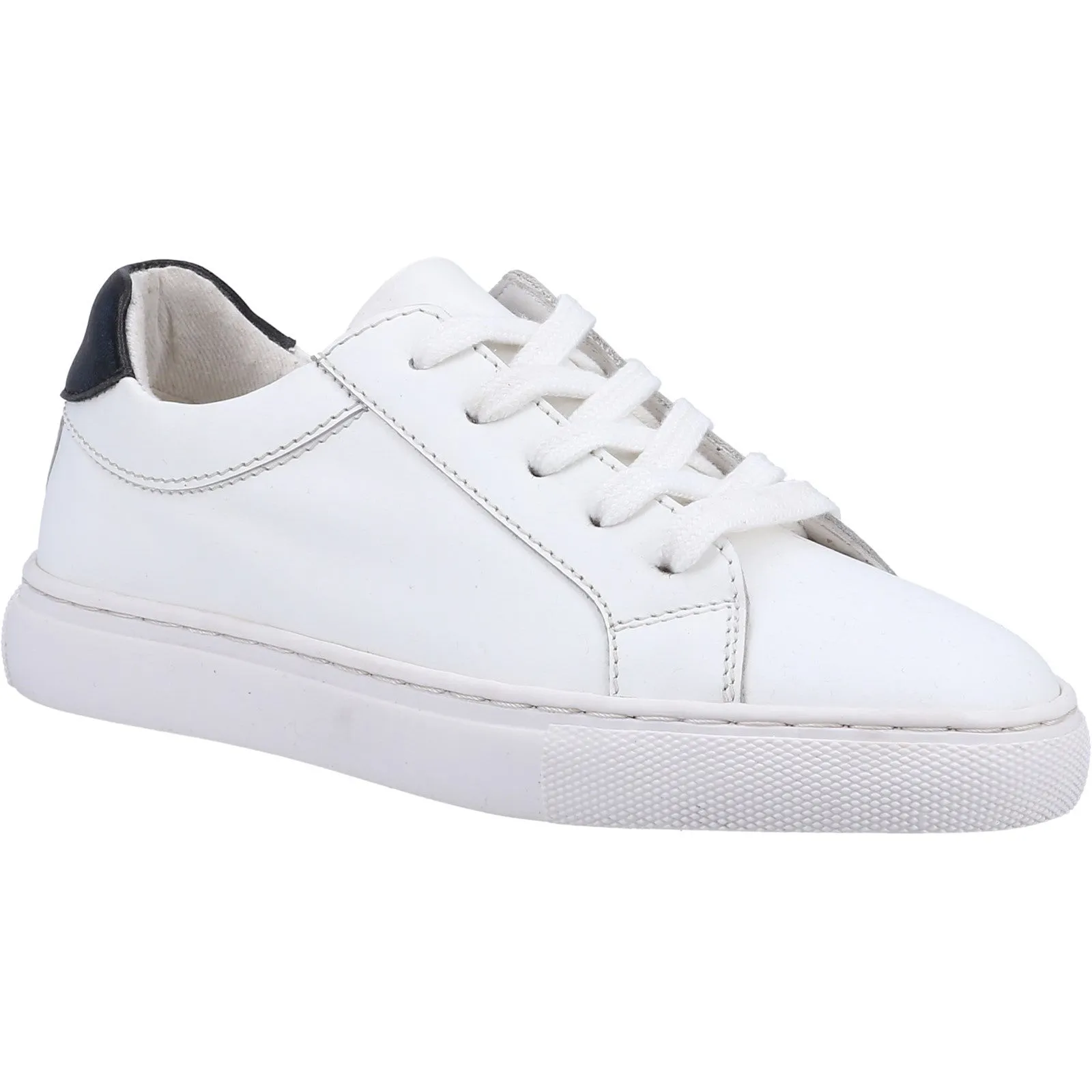 Hush Puppies Mini Colton Junior Leather Lace Up Trainers