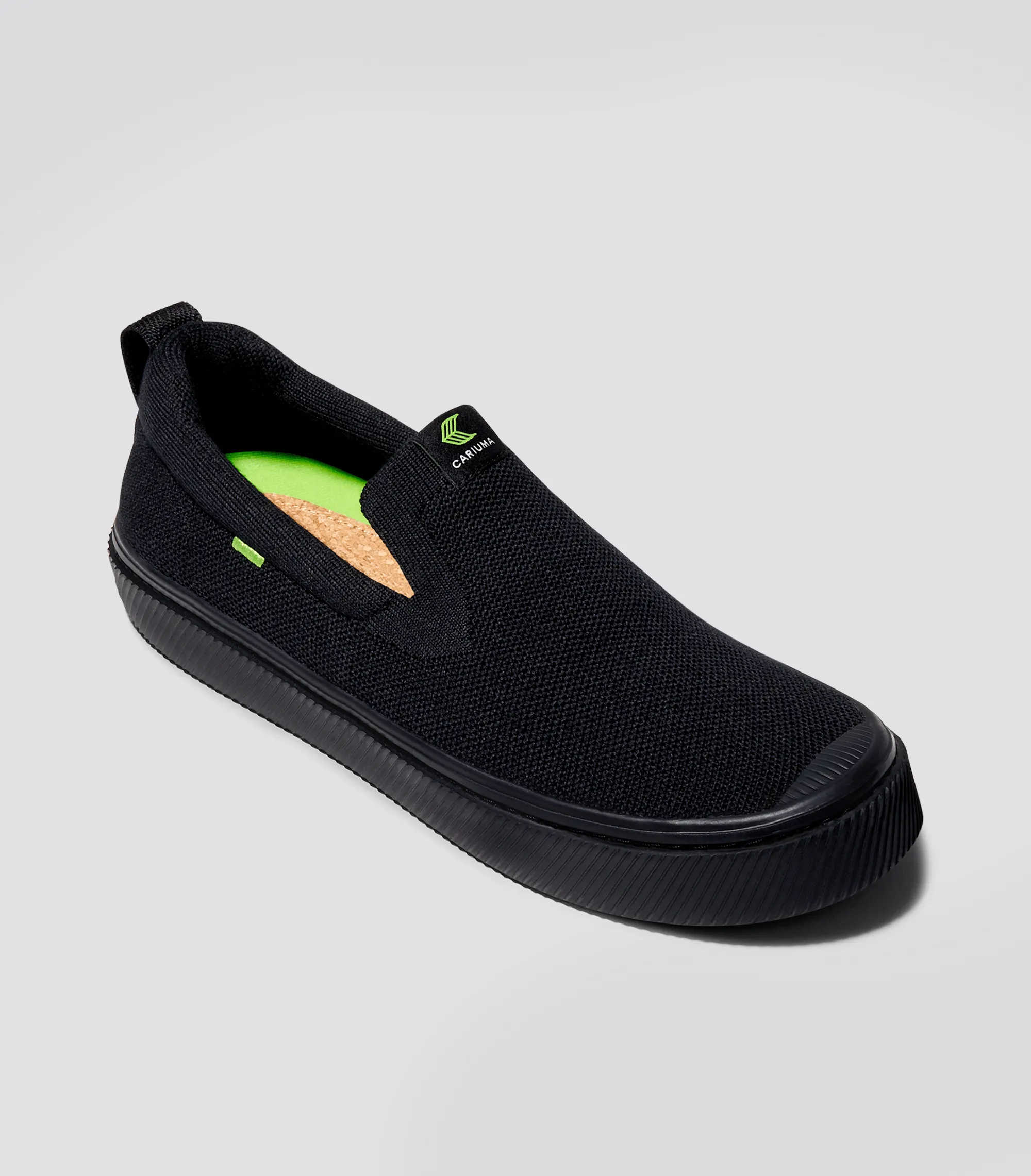 IBI SLIP-ON All Black Knit Sneaker Women
