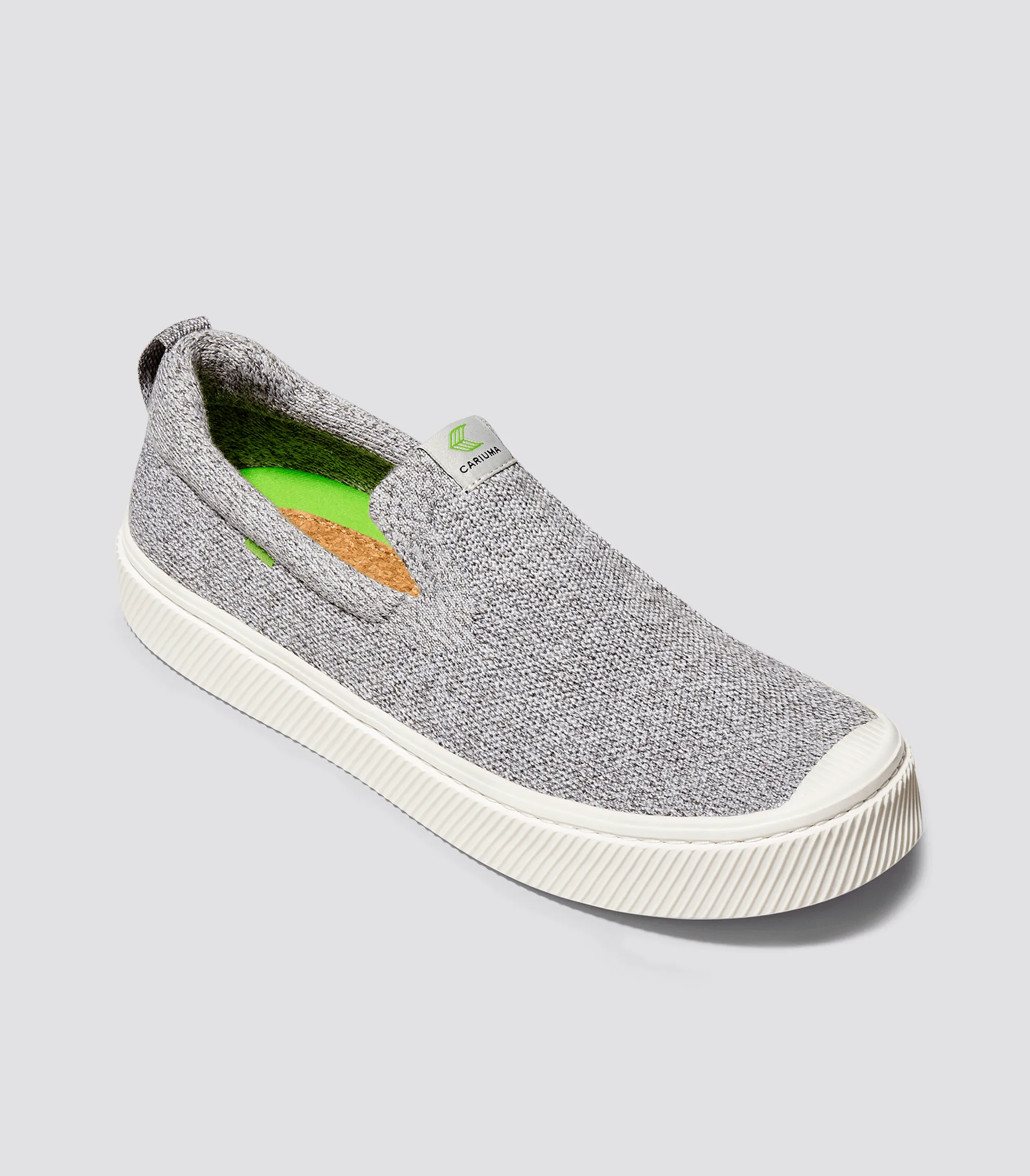 IBI SLIP-ON Stone Light Grey Knit Sneaker Women
