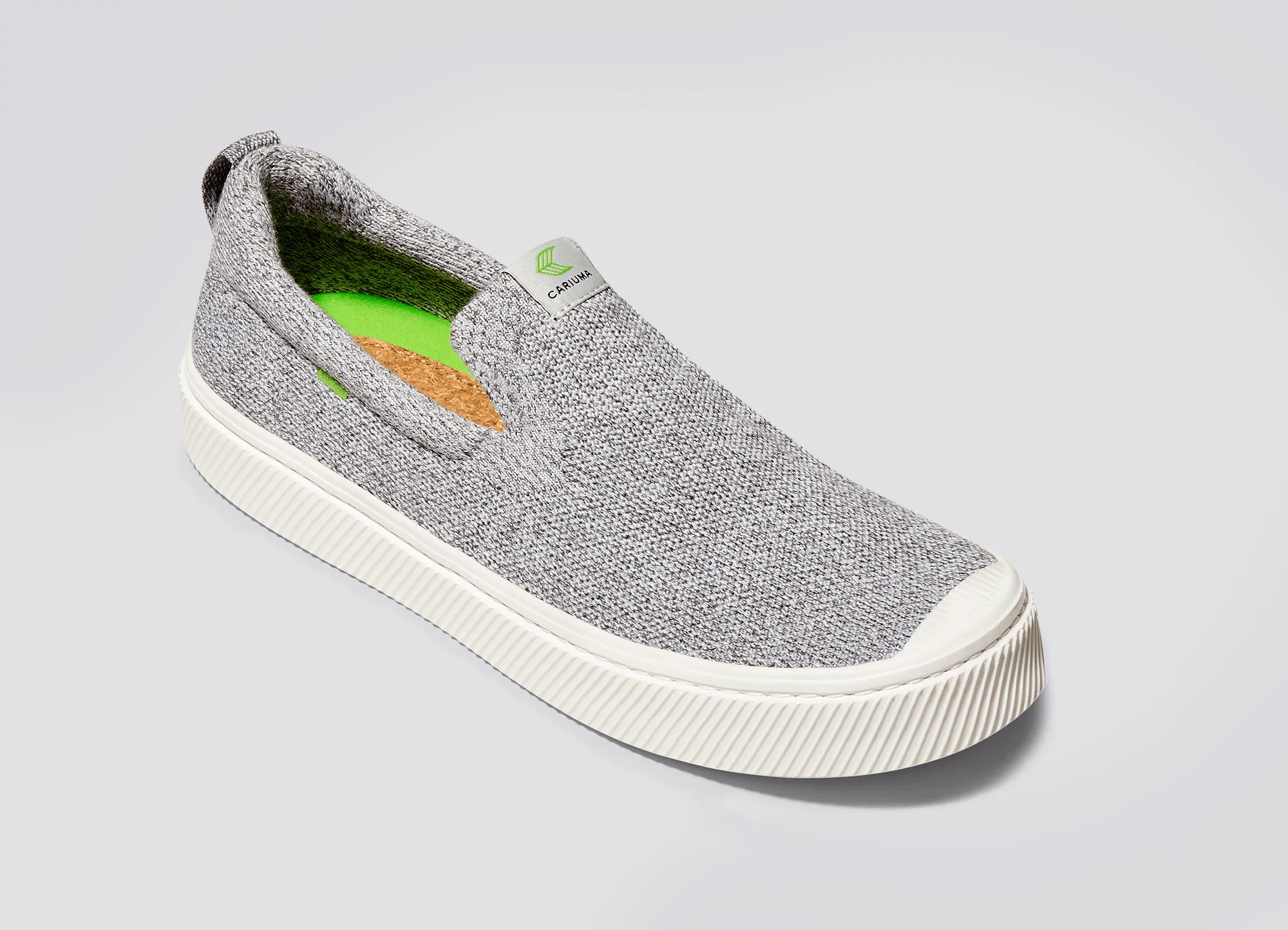 IBI SLIP-ON Stone Light Grey Knit Sneaker Women