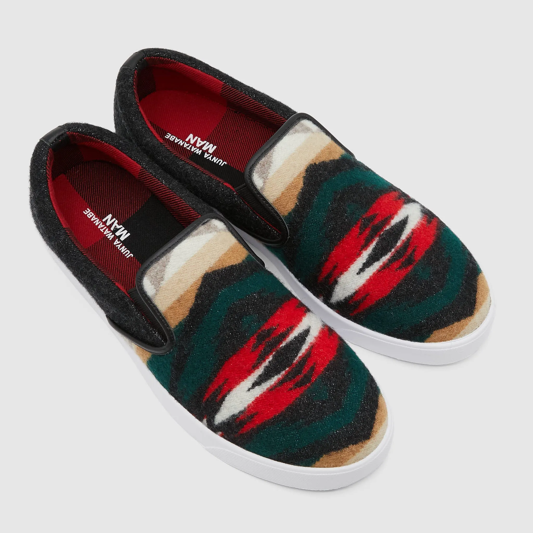 Junya Watanabe Man x  Pendleton Slip On Sneakers