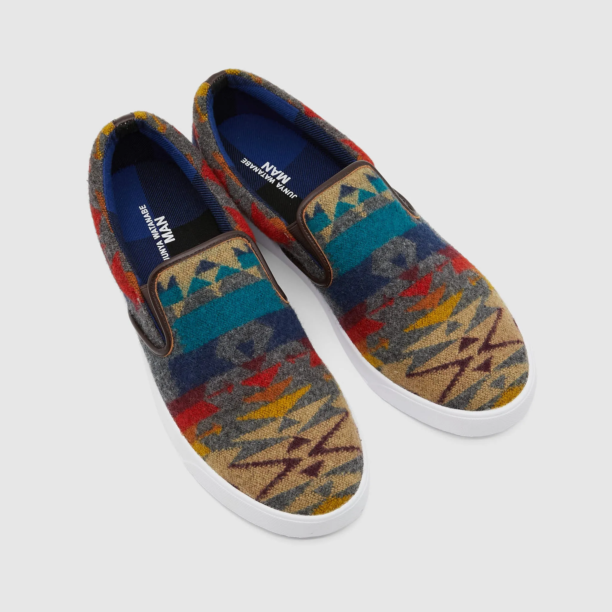 Junya Watanabe Man x  Pendleton Slip On Sneakers