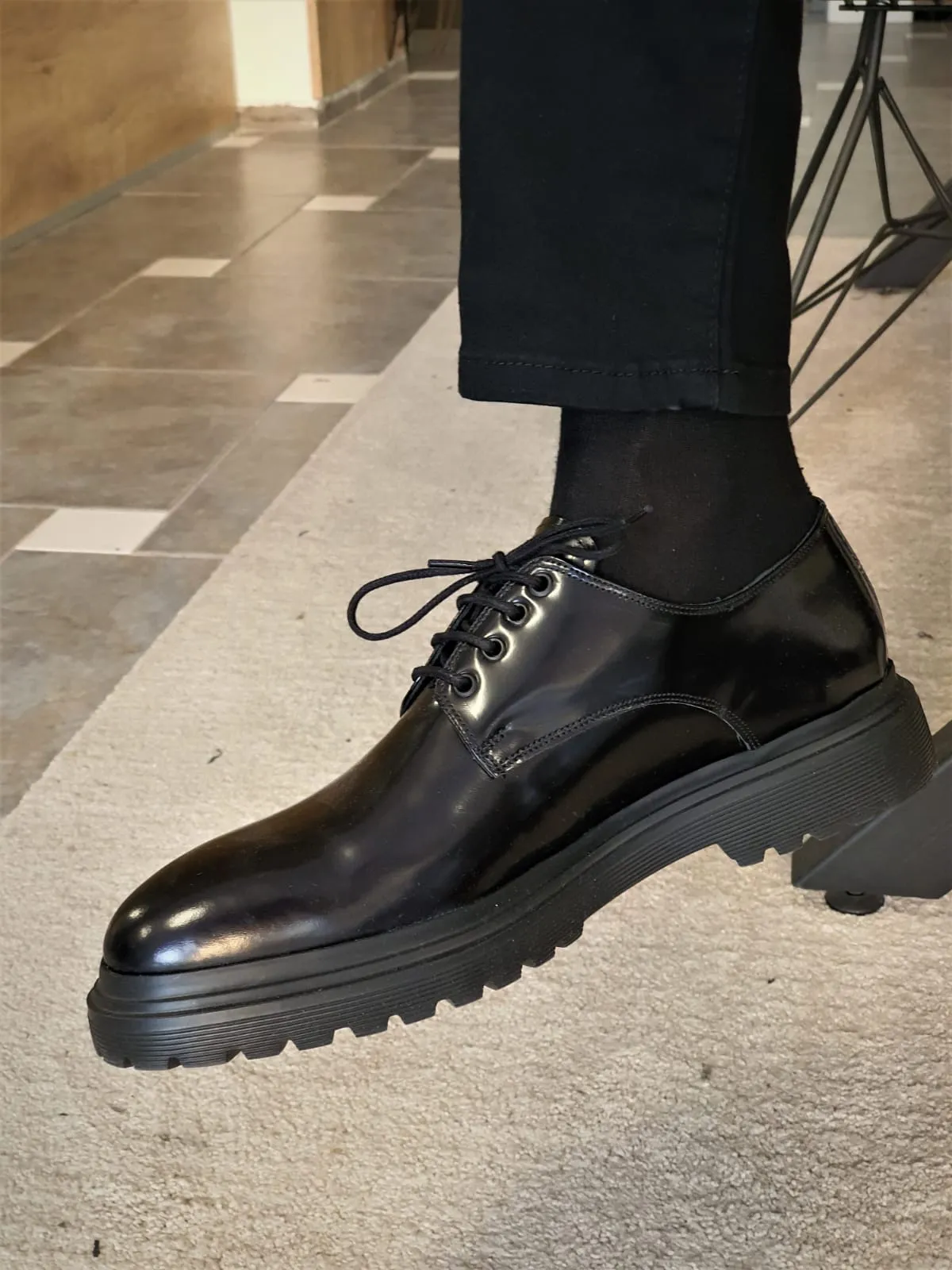 Mason Special Edition Sardinelli Laced Black Shoes