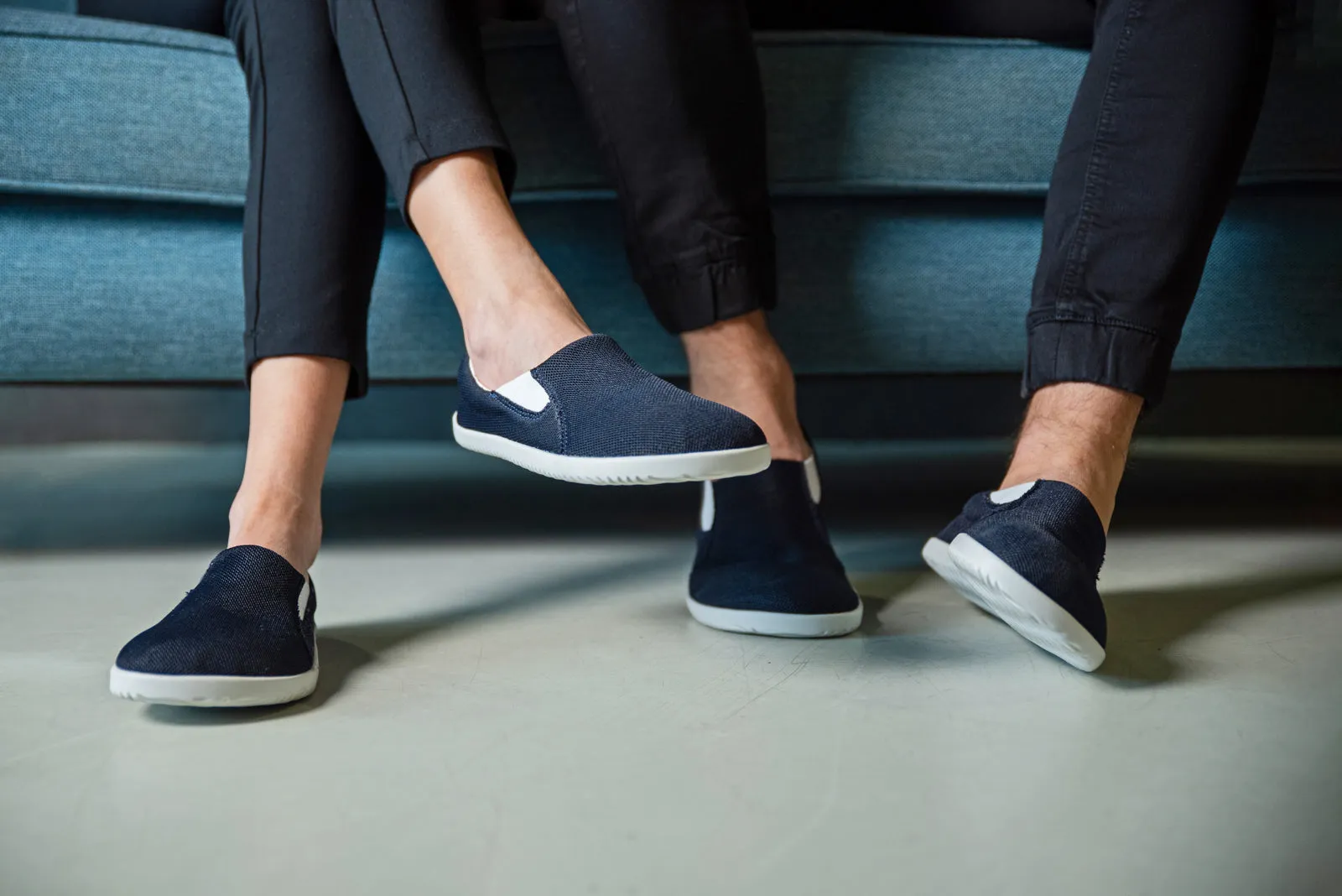 Men's Navy Comfort slip-on sneakers