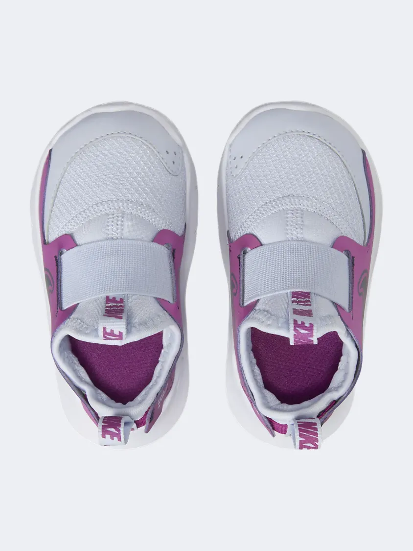 Nike Flex Infant Boys Running Shoes Grey/Fuchsia