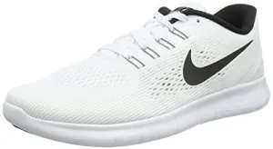 Nike Mens Free RN Running Shoes White/Black 831508-100 Size 10.5