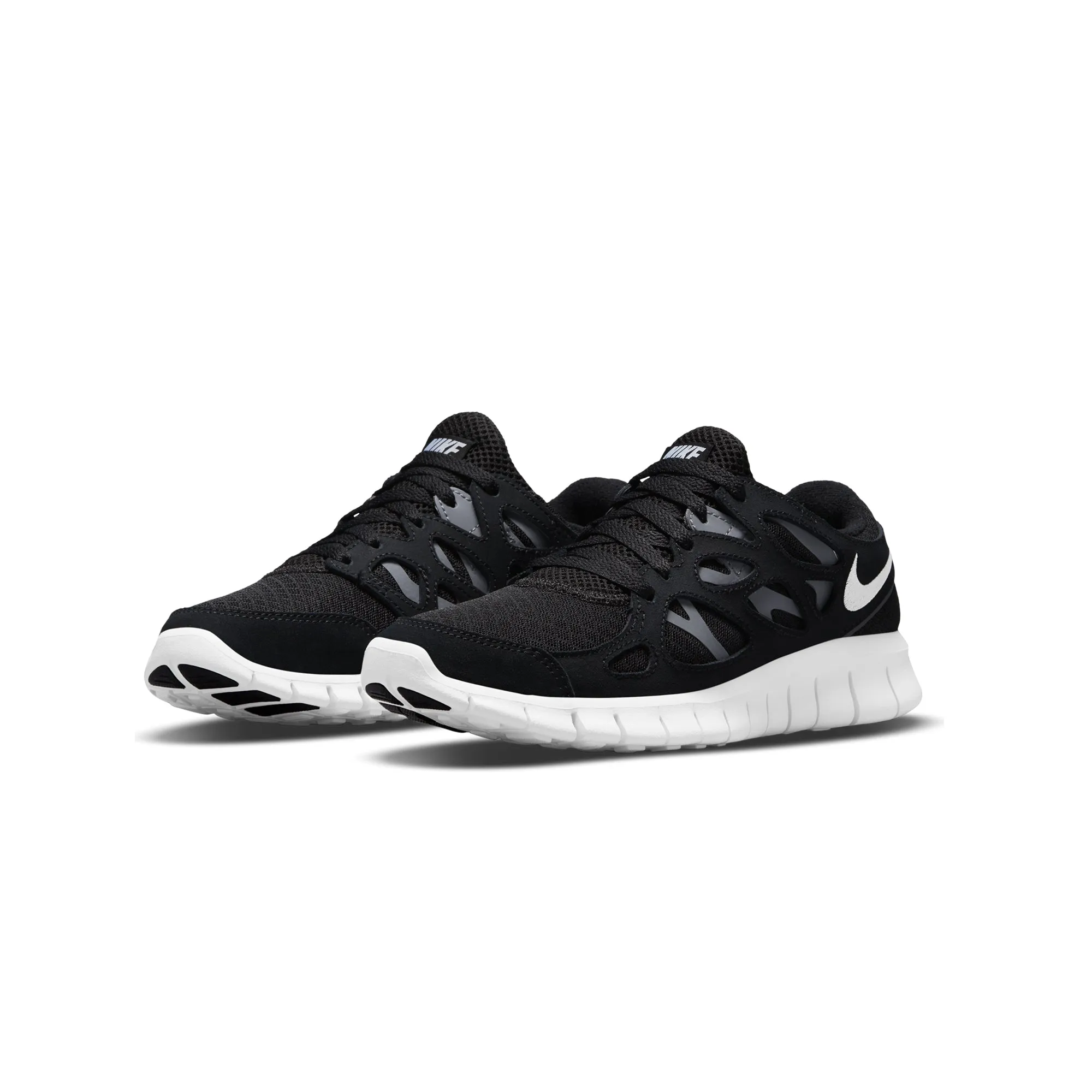 Nike Womens Free Run 2 Shoes 'Black/White/Dark Grey'