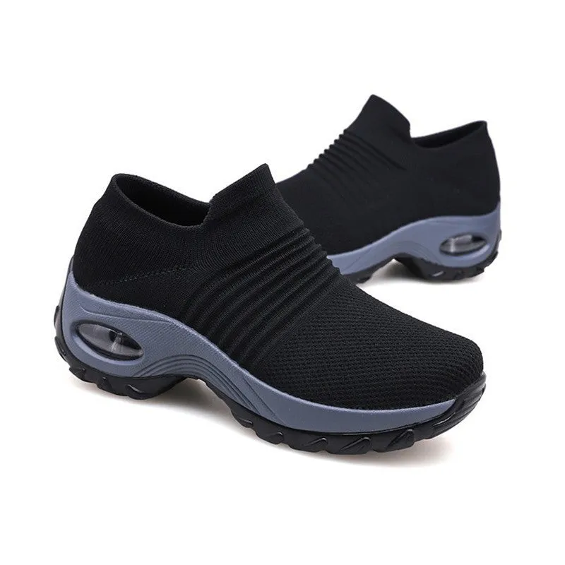 Orthopedic slip-on sneakers with arch support