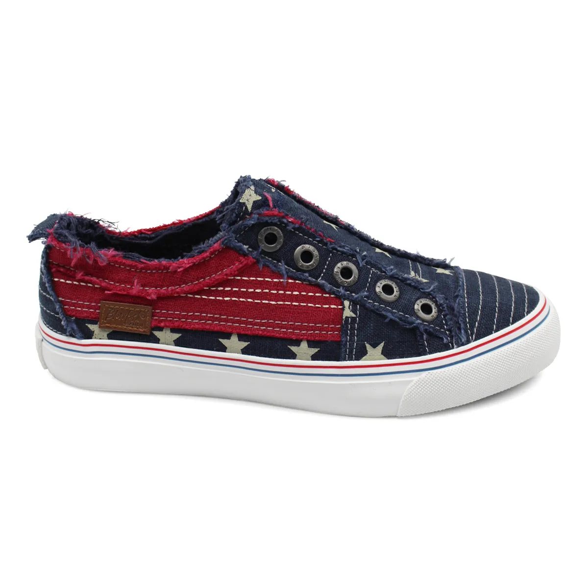Play Navy Star Canvas Slip On Sneaker