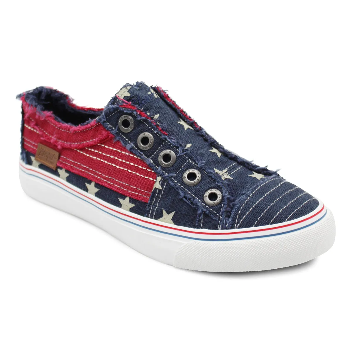 Play Navy Star Canvas Slip On Sneaker