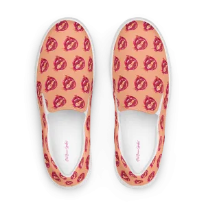 Pomegranate Vulva- Women’s slip-on canvas sneakers