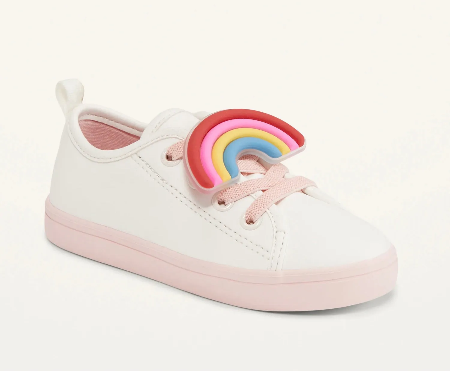 Rainbow Faux-Leather Slip-On Sneakers