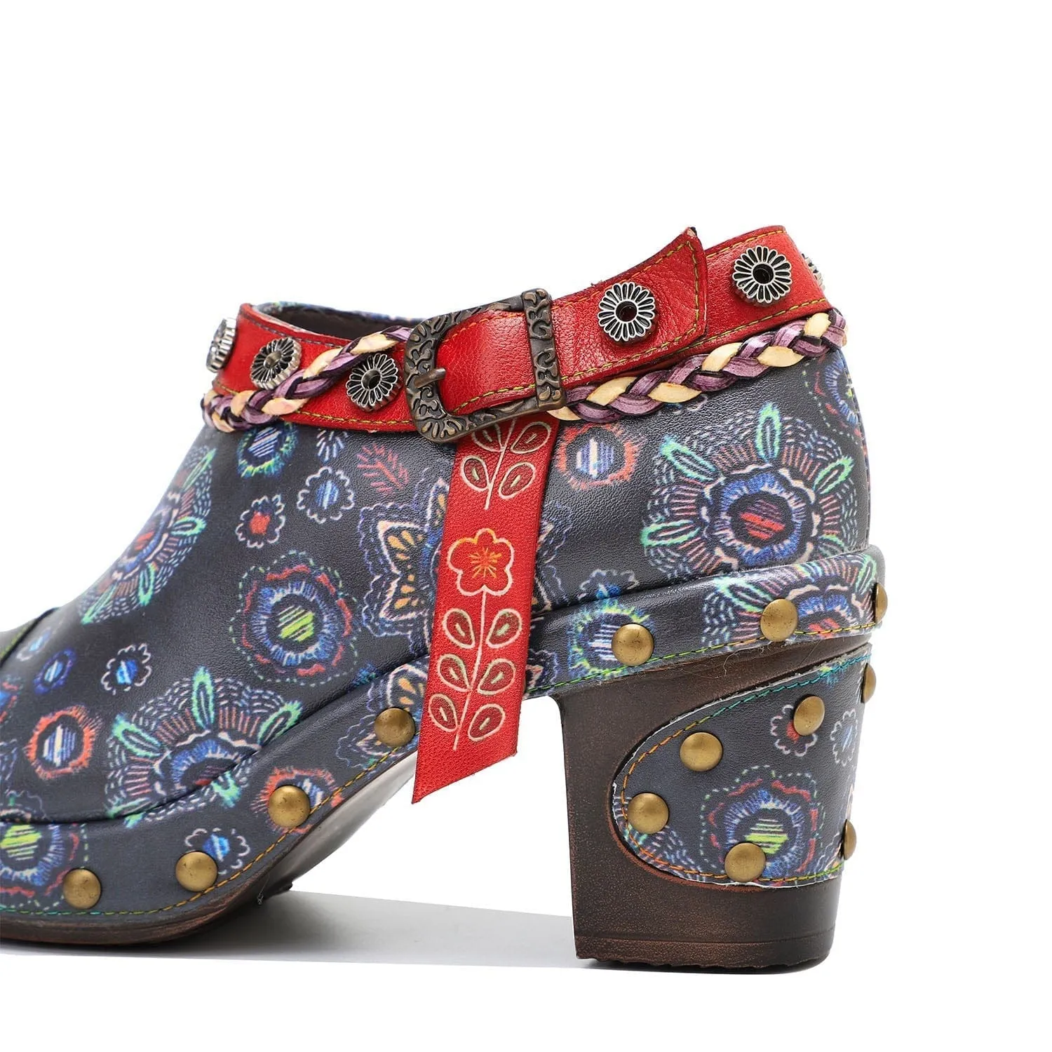 Retro Heavy Industry Style Comfortable Thick Heel Pumps