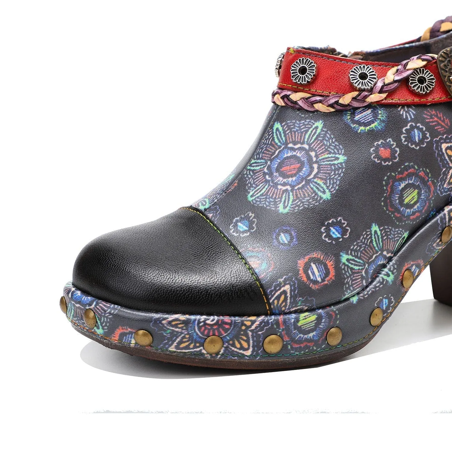 Retro Heavy Industry Style Comfortable Thick Heel Pumps