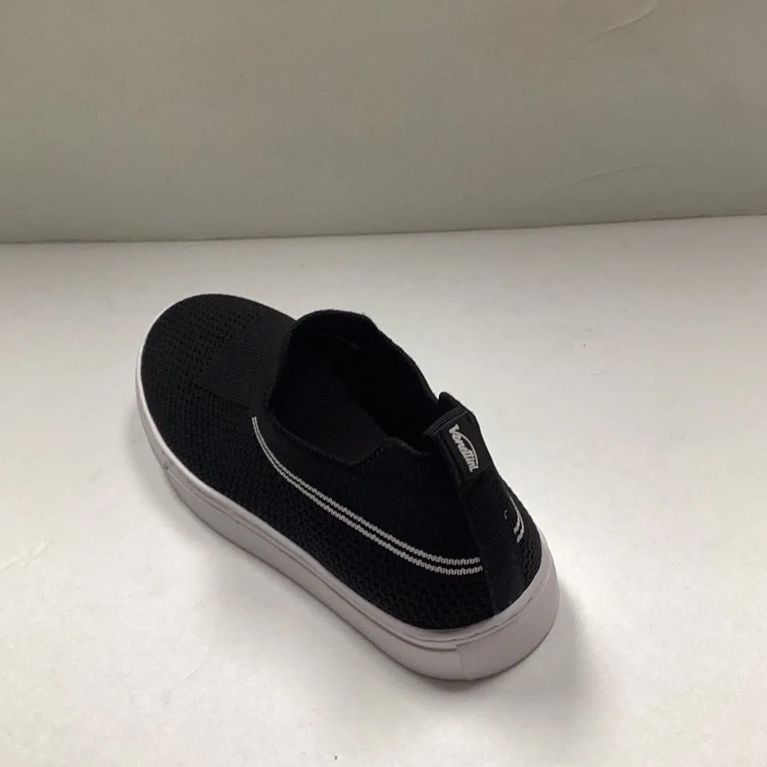 SALE SP24 Venettini Aster Ankle Trimmed Black Knitted Sock Sneaker