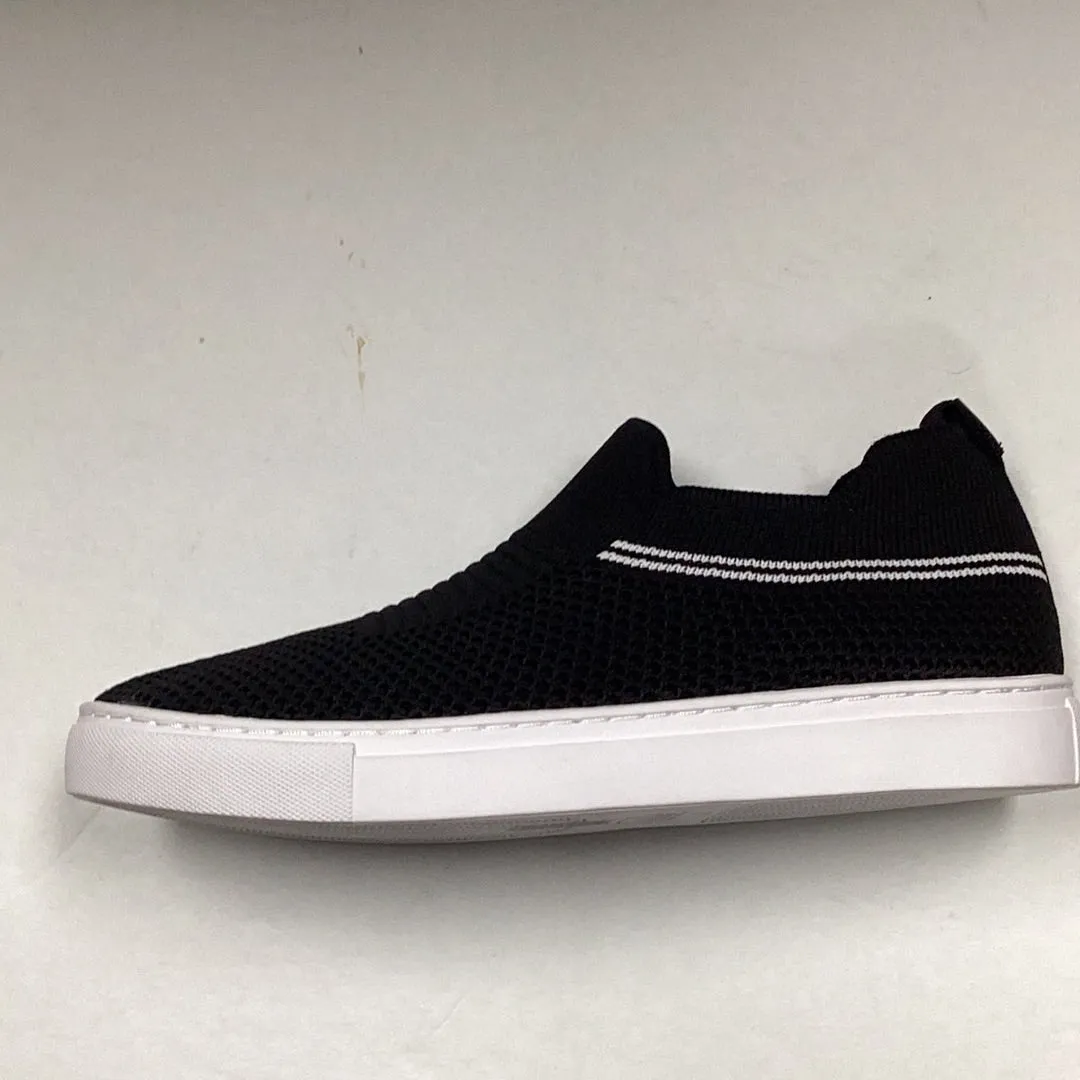 SALE SP24 Venettini Aster Ankle Trimmed Black Knitted Sock Sneaker