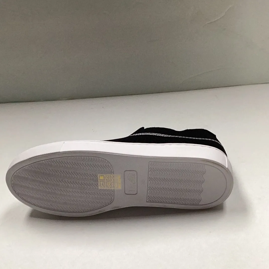 SALE SP24 Venettini Aster Ankle Trimmed Black Knitted Sock Sneaker