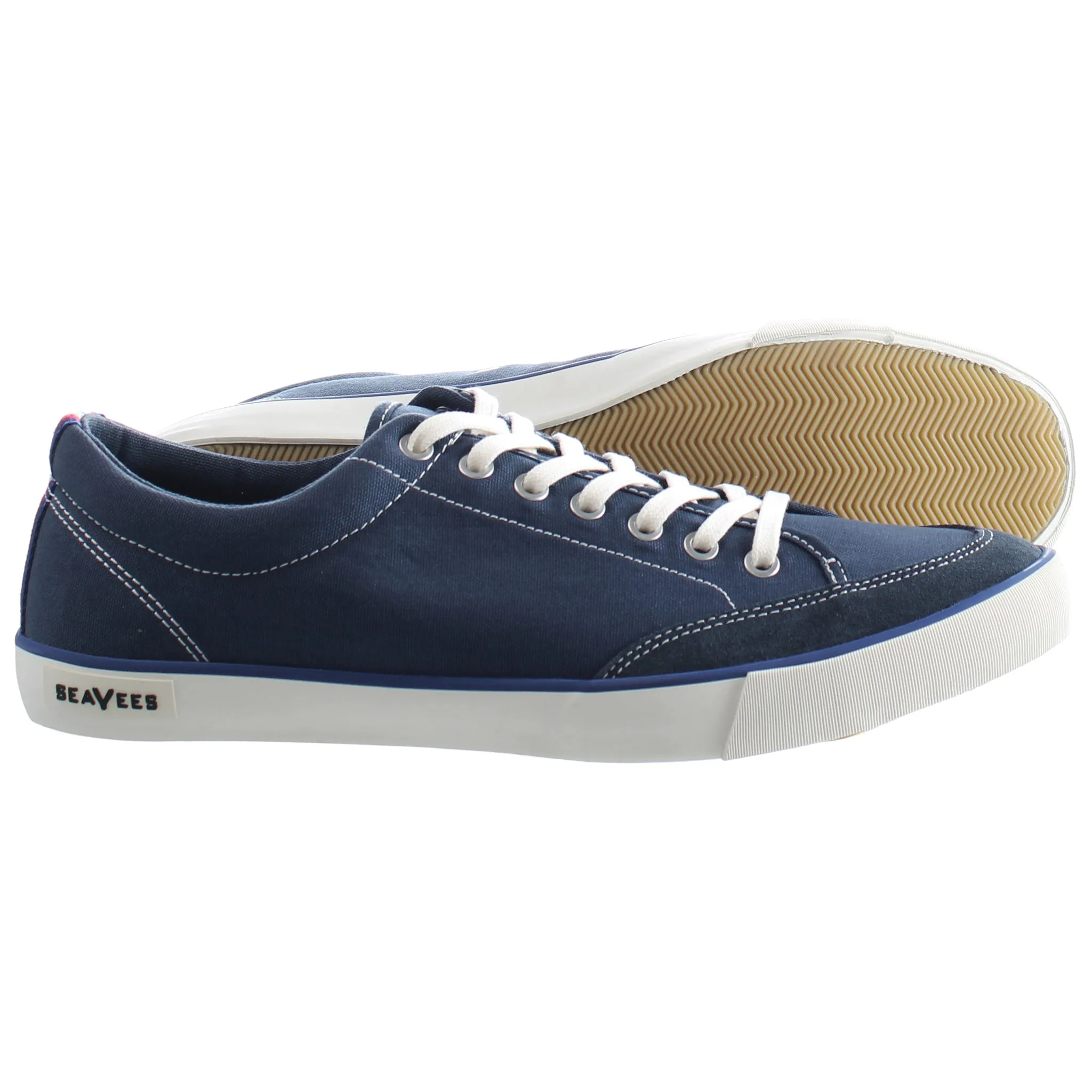 Seavees Westwood Mens Blue Plimsolls