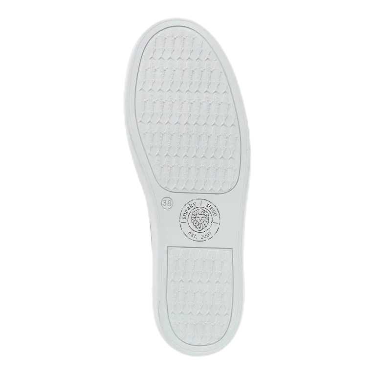 Silvermine Low Leather White