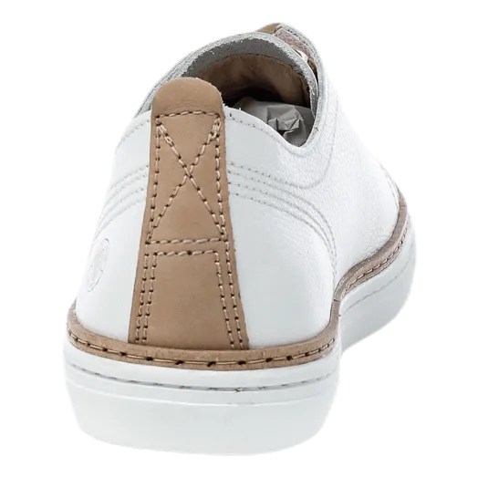 Silvermine Low Leather White