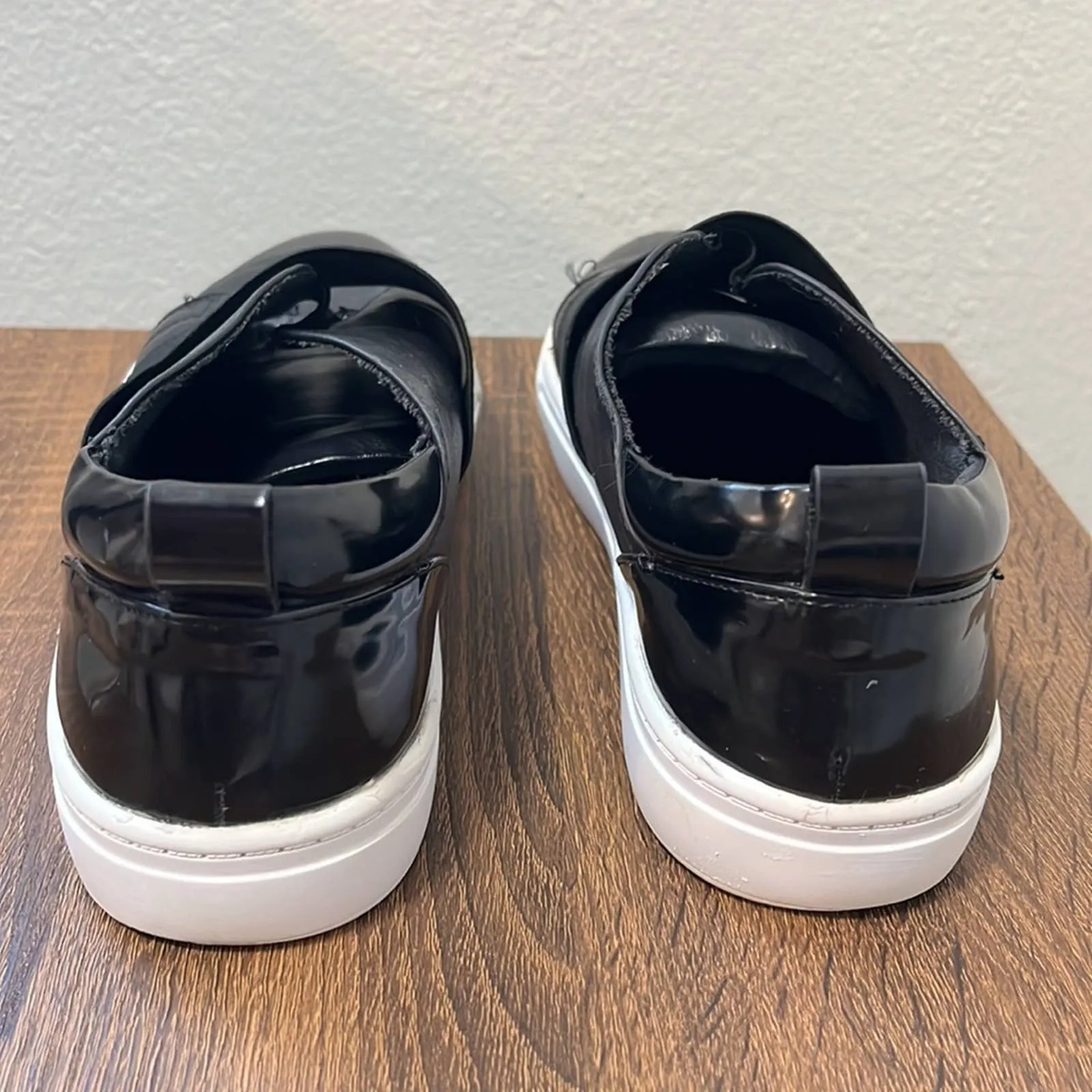Size 10 Steve Madden Black Slip On Edison Sneakers