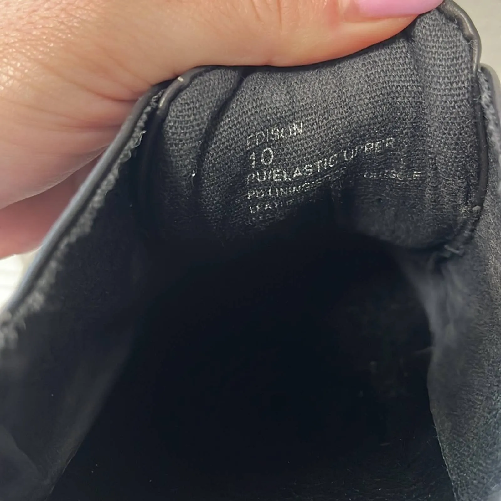 Size 10 Steve Madden Black Slip On Edison Sneakers
